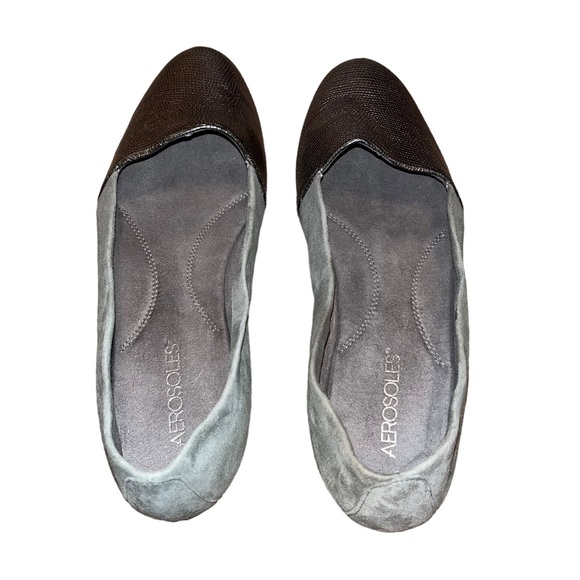Aerosoles Suede Flats Size 10.5 - Picture 3 of 6